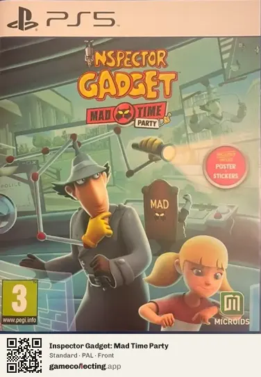 Inspector Gadget: Mad Time Party PlayStation 5, PAL box front