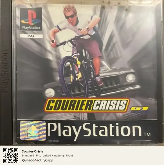 Courier Crisis PlayStation, United Kingdom box front