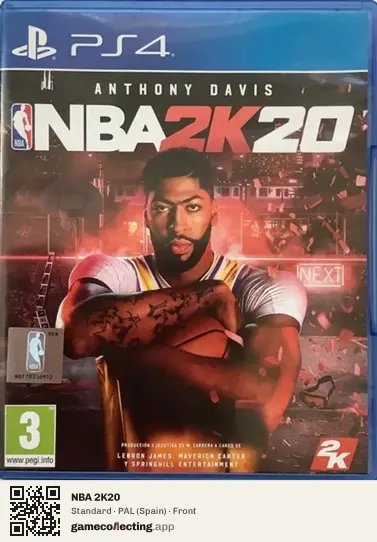 NBA 2K20 PlayStation 4, Spain box front