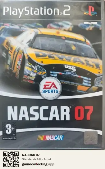 NASCAR 07 PlayStation 2, PAL box front