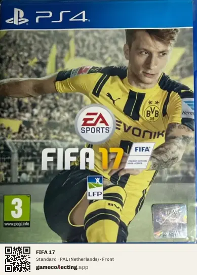 FIFA 17 PlayStation 4, Netherlands box front