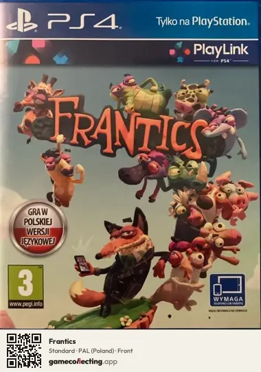 Frantics PlayStation 4, Poland box front