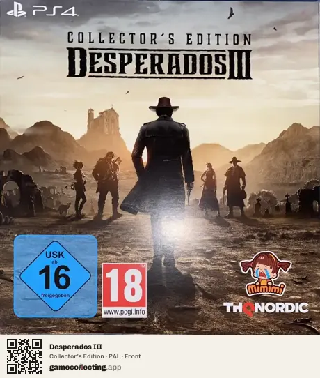 Desperados III PlayStation 4, PAL box front
