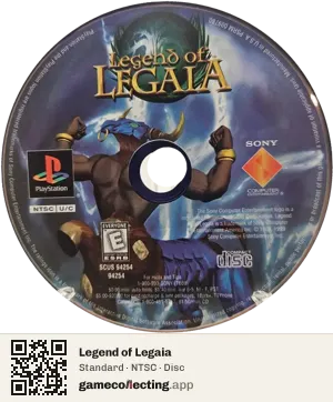 Legend of Legaia PlayStation, NTSC disc