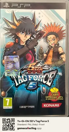 Yu-Gi-Oh! 5D's Tag Force 5 PlayStation Portable, Italy box front