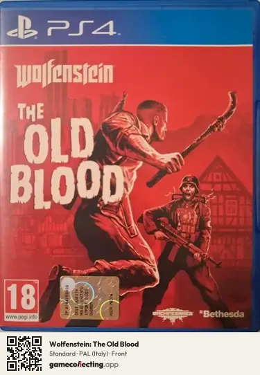 Wolfenstein: The Old Blood PlayStation 4, Italy box front
