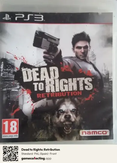 Dead to Rights: Retribution PlayStation 3, Spain box front