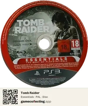 Tomb Raider PlayStation 3, PAL disc