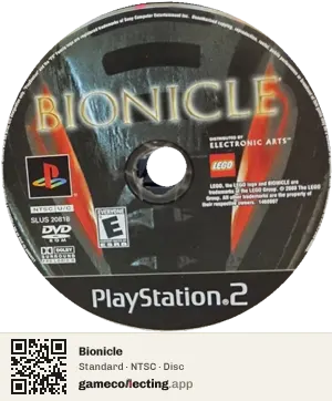 Bionicle PlayStation 2, NTSC disc
