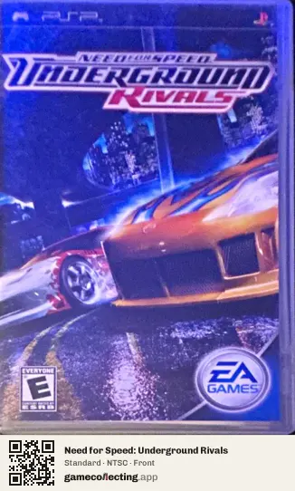 Need for Speed: Underground Rivals PlayStation Portable, NTSC box front