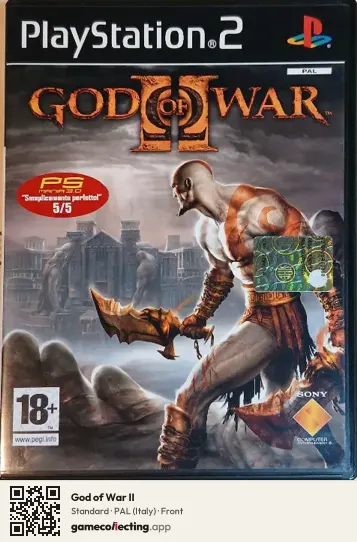 God of War II PlayStation 2, Italy box front