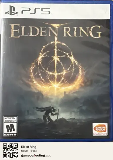 Elden Ring PlayStation 5, NTSC box front