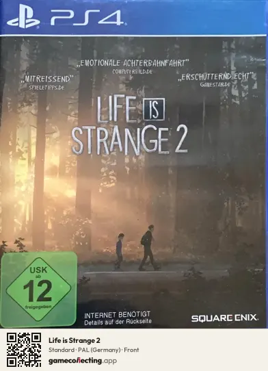 Life is Strange 2 PlayStation 4, Germany box front