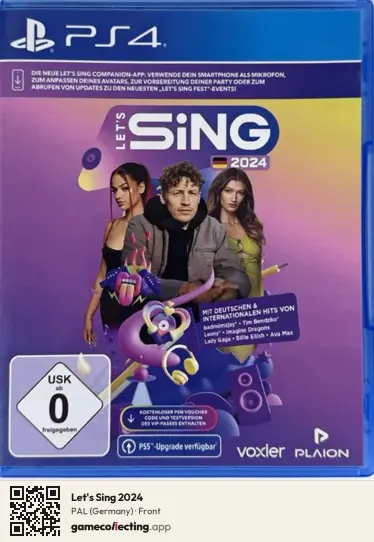 Let's Sing 2024 PlayStation 4, Germany box front