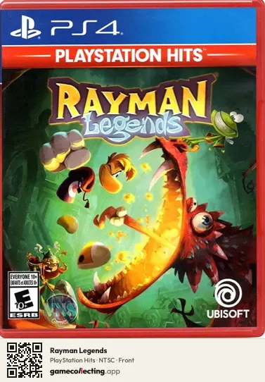 Rayman Legends PlayStation 4, NTSC box front