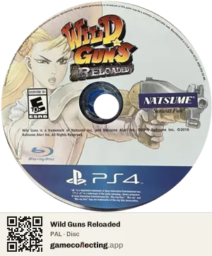 Wild Guns Reloaded PlayStation 4, PAL disc