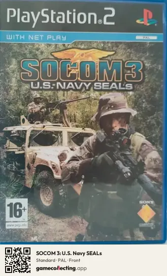 SOCOM 3: U.S. Navy SEALs PlayStation 2, PAL box front