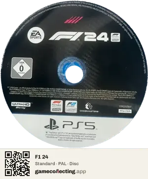 F1 24 PlayStation 5, PAL disc