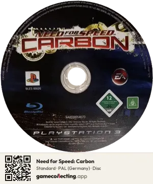 Need for Speed: Carbon PlayStation 3, PAL disc