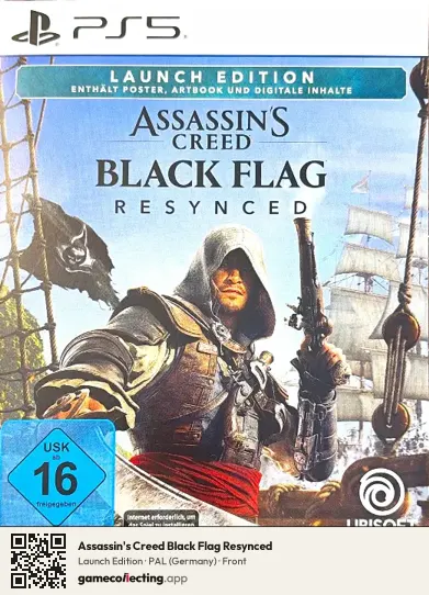 Assassin's Creed Black Flag Resynced PlayStation 5, Germany box front