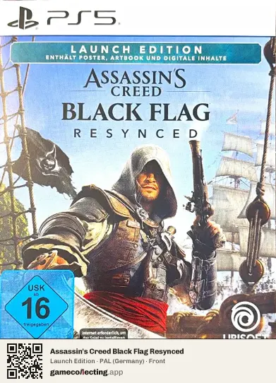 Assassin's Creed Black Flag Resynced PlayStation 5, Germany box front