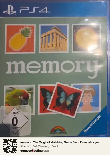 memory: The Original Matching Game from Ravensburger PlayStation 4, Germany box front