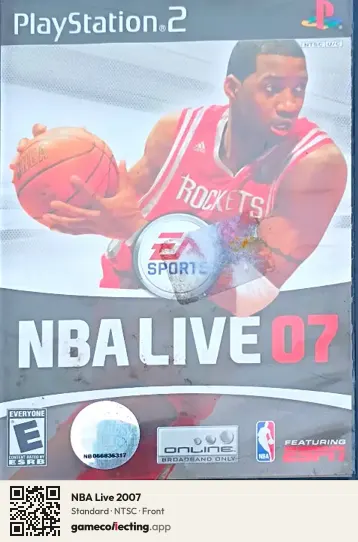 NBA Live 2007 PlayStation 2, NTSC box front