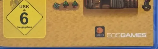 Stardew Valley, the USK square on its front