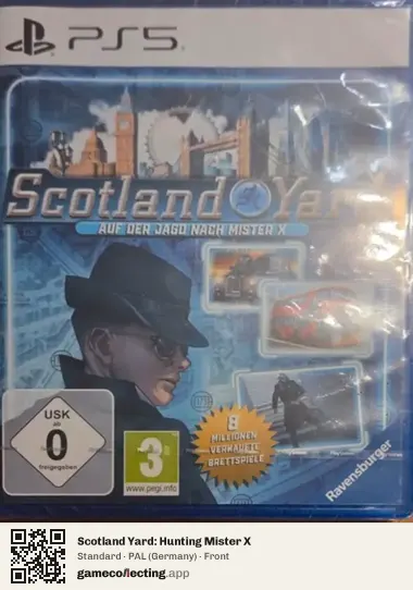Scotland Yard: Hunting Mister X PlayStation 5, Germany box front