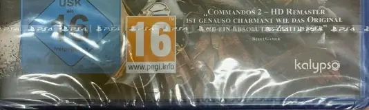 Commandos 2: HD Remaster / Praetorians: HD Remaster, the USK square on its front