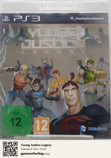 Young Justice: Legacy PlayStation 3, PAL box front