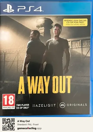 A Way Out PlayStation 4, PAL box front