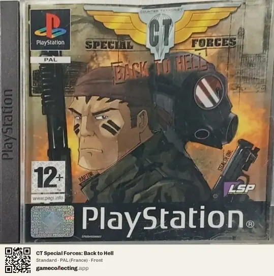 CT Special Forces: Back to Hell PlayStation, France box front