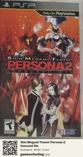 Shin Megami Tensei: Persona 2: Innocent Sin PlayStation Portable, NTSC box front