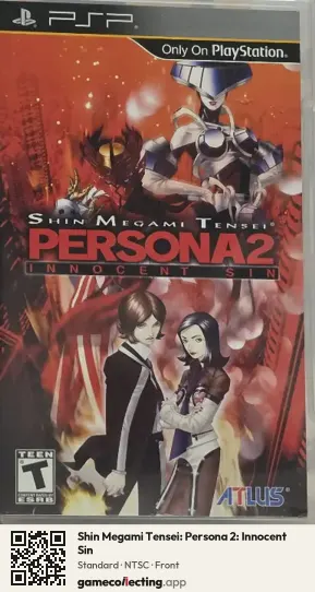 Shin Megami Tensei: Persona 2: Innocent Sin PlayStation Portable, NTSC box front
