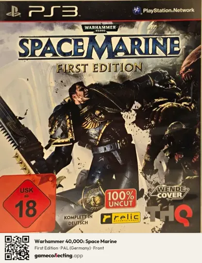 Warhammer 40,000: Space Marine PlayStation 3, Germany box front