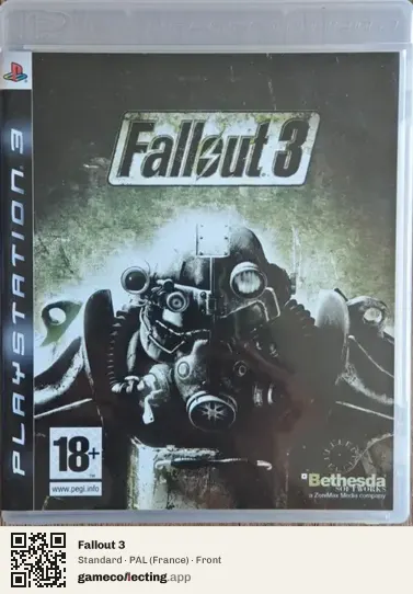 Fallout 3 PlayStation 3, France box front