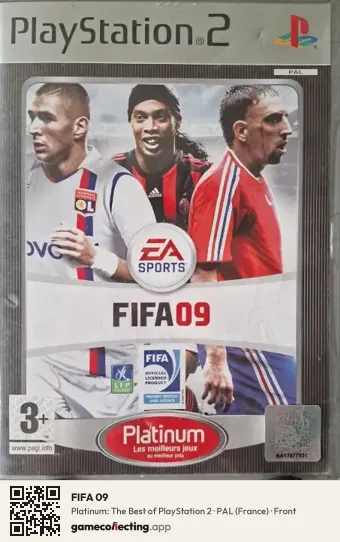 FIFA 09 PlayStation 2, France box front