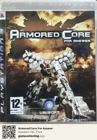 Armored Core: For Answer PlayStation 3, PAL box front