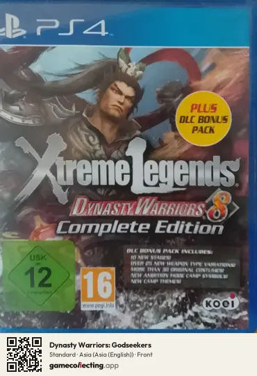 Dynasty Warriors: Godseekers PlayStation 4, Asia (English) box front