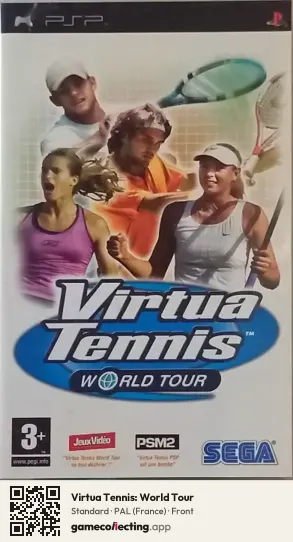 Virtua Tennis: World Tour PlayStation Portable, France box front