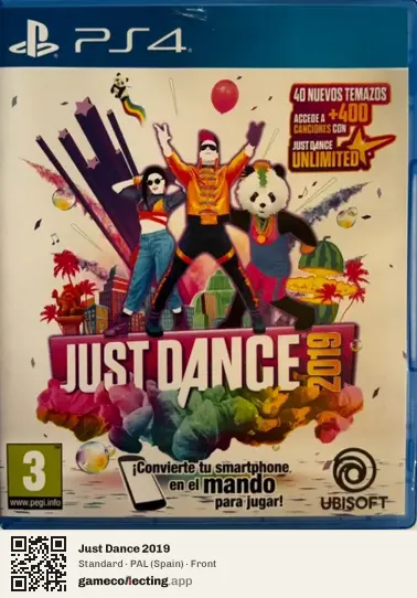 Just Dance 2019 PlayStation 4, Spain box front