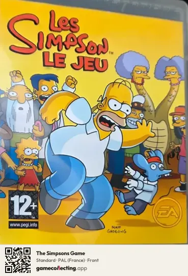 The Simpsons Game PlayStation 3, France box front