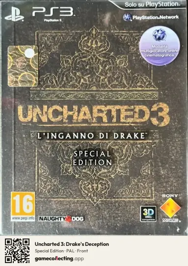 Uncharted 3: Drake's Deception PlayStation 3, PAL box front