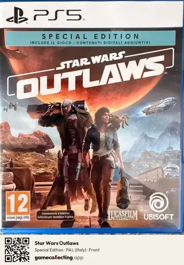 Star Wars Outlaws PlayStation 5, Italy box front