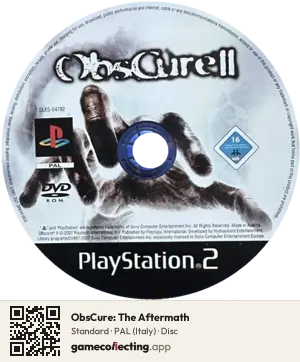 ObsCure: The Aftermath PlayStation 2, PAL disc