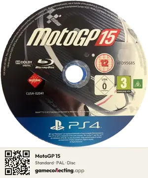 MotoGP 15 PlayStation 4, PAL disc