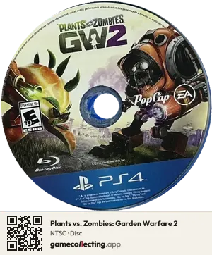 Plants vs. Zombies: Garden Warfare 2 PlayStation 4, NTSC disc