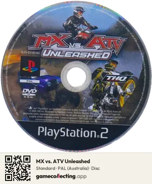 MX vs. ATV Unleashed PlayStation 2, PAL disc