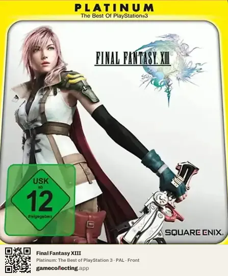 Final Fantasy XIII PlayStation 3, PAL box front